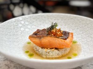 Dinings SW3 - Chelsea - Japanese Cuisine - Salmon with rice